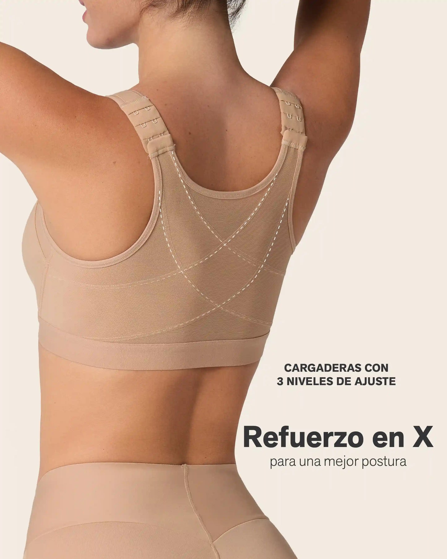Unlined Wireless Posture Corrector Bra