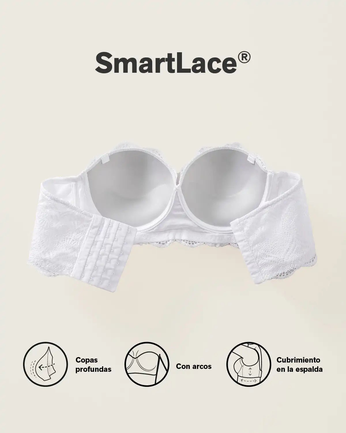 Convertible Balconette Lace Push Up Bra