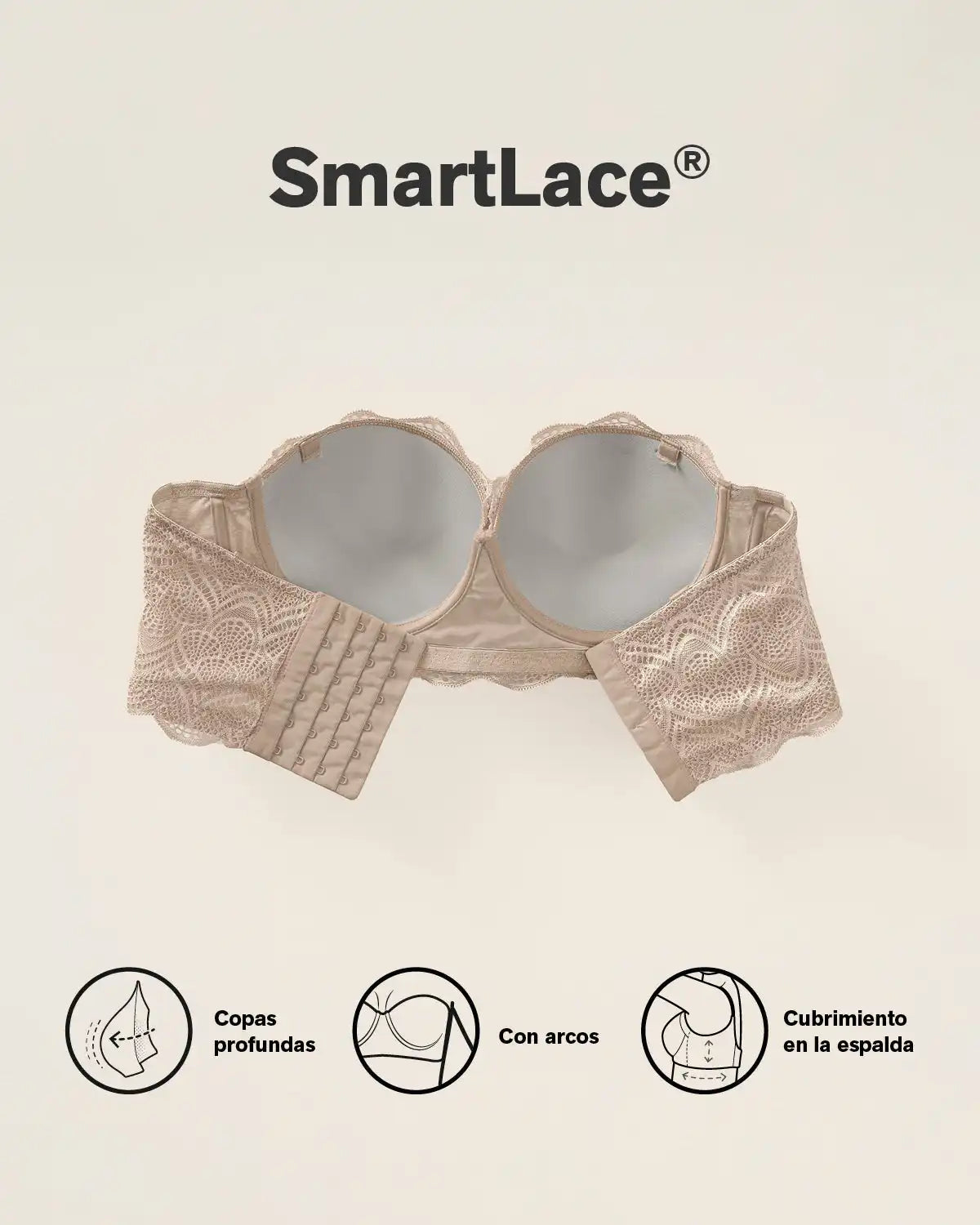 Convertible Balconette Lace Push Up Bra