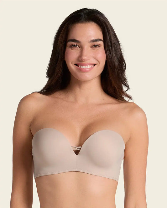 Triple Push-Up Strapless Bra