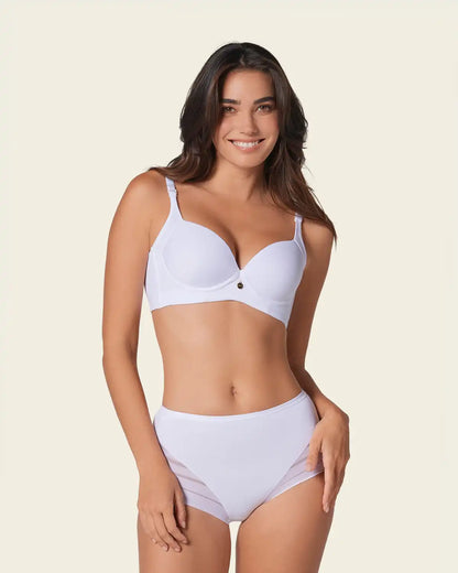 2-Pack High Profile Back Smoothing Bras with Soft Full Coverage Cups