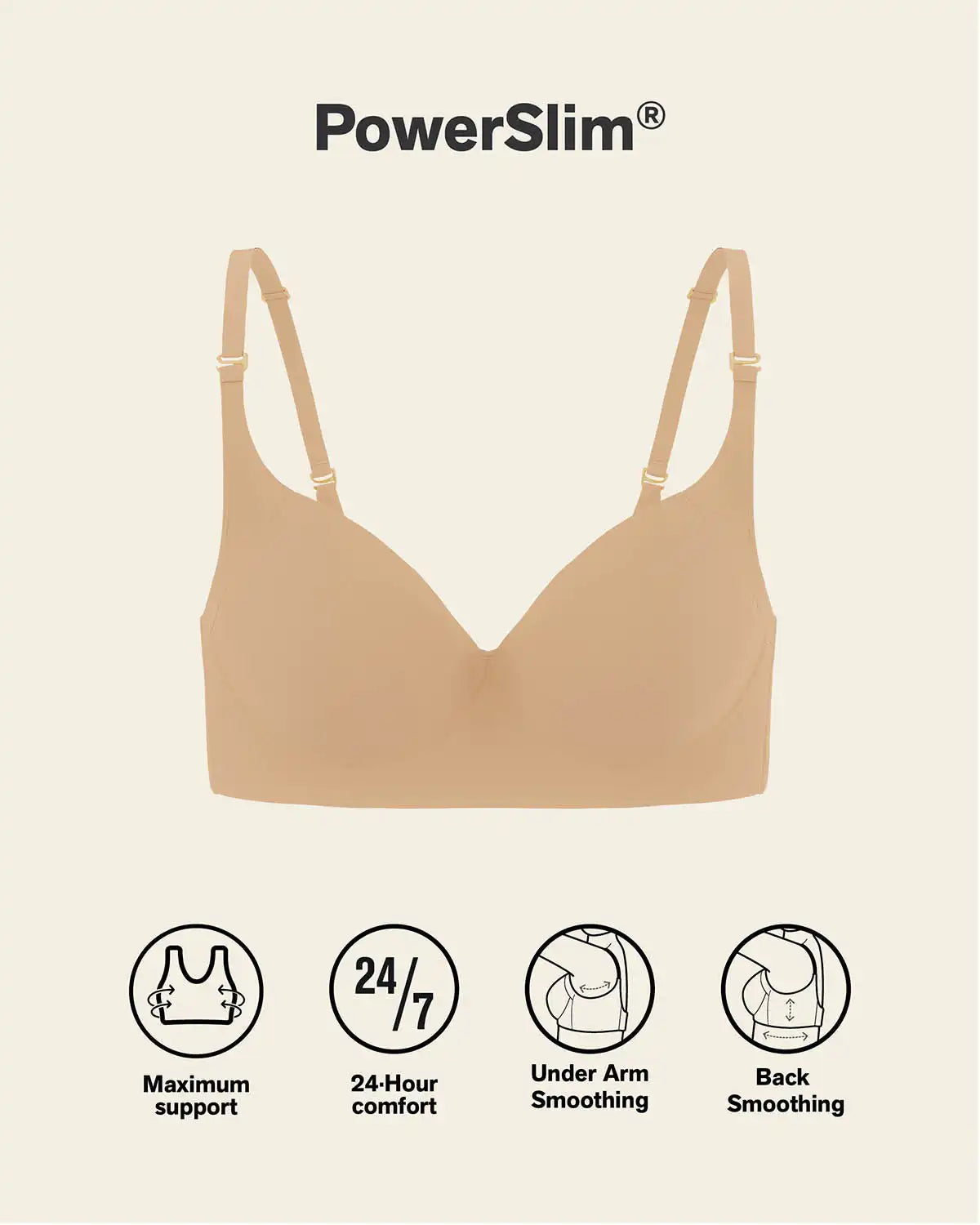 Back Smoothing Bra with Soft Full Coverage Cups