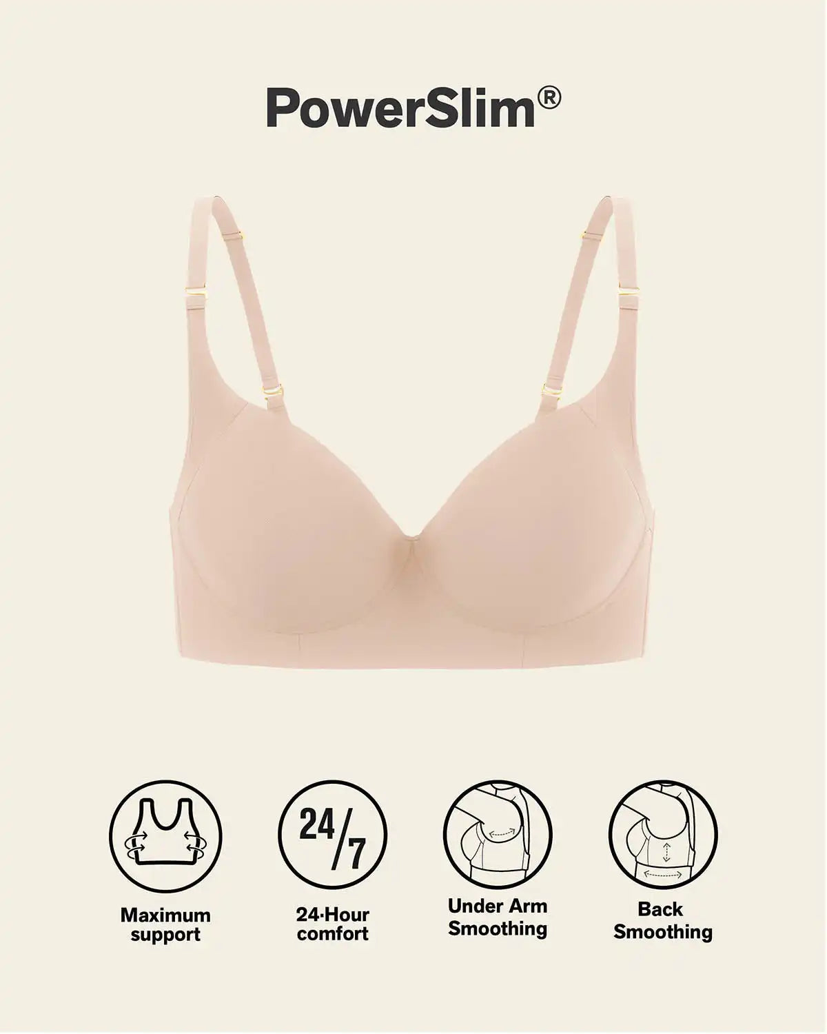 Back Smoothing Bra with Soft Full Coverage Cups
