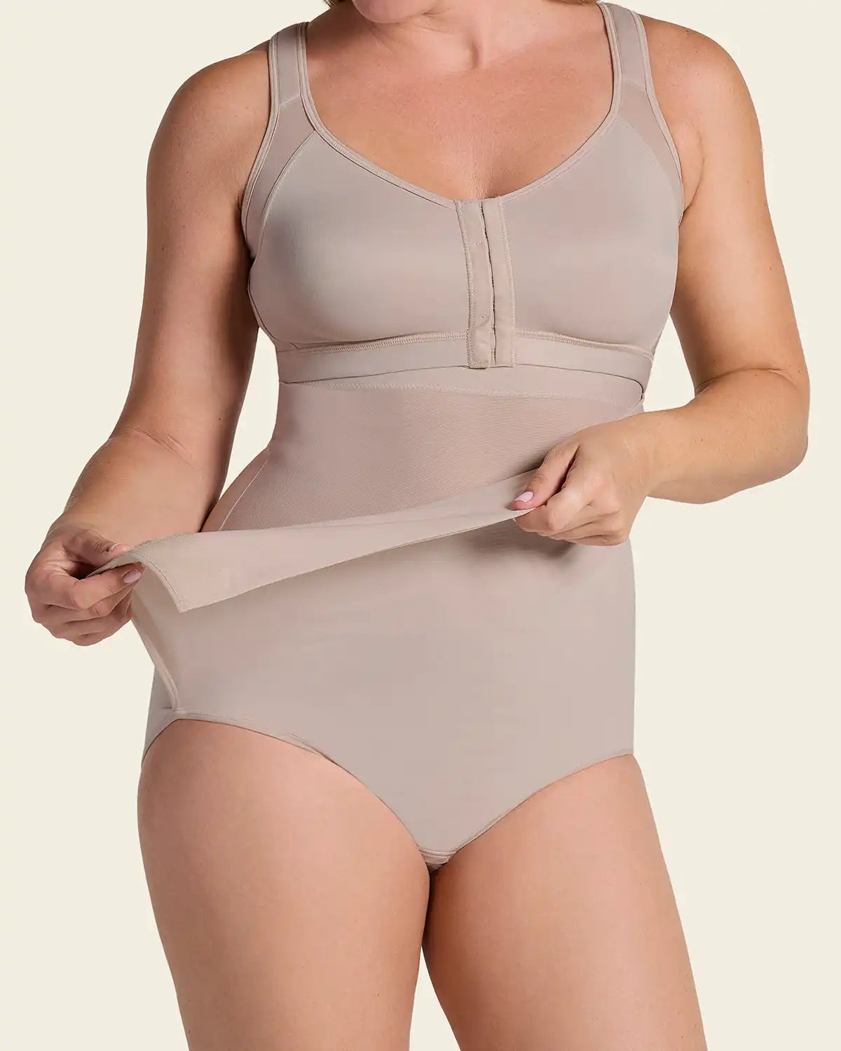 Firm Compression Post Surgical Panty w/ Adjustable Belly Wrap