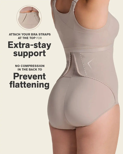 Firm Compression Post Surgical Panty w/ Adjustable Belly Wrap