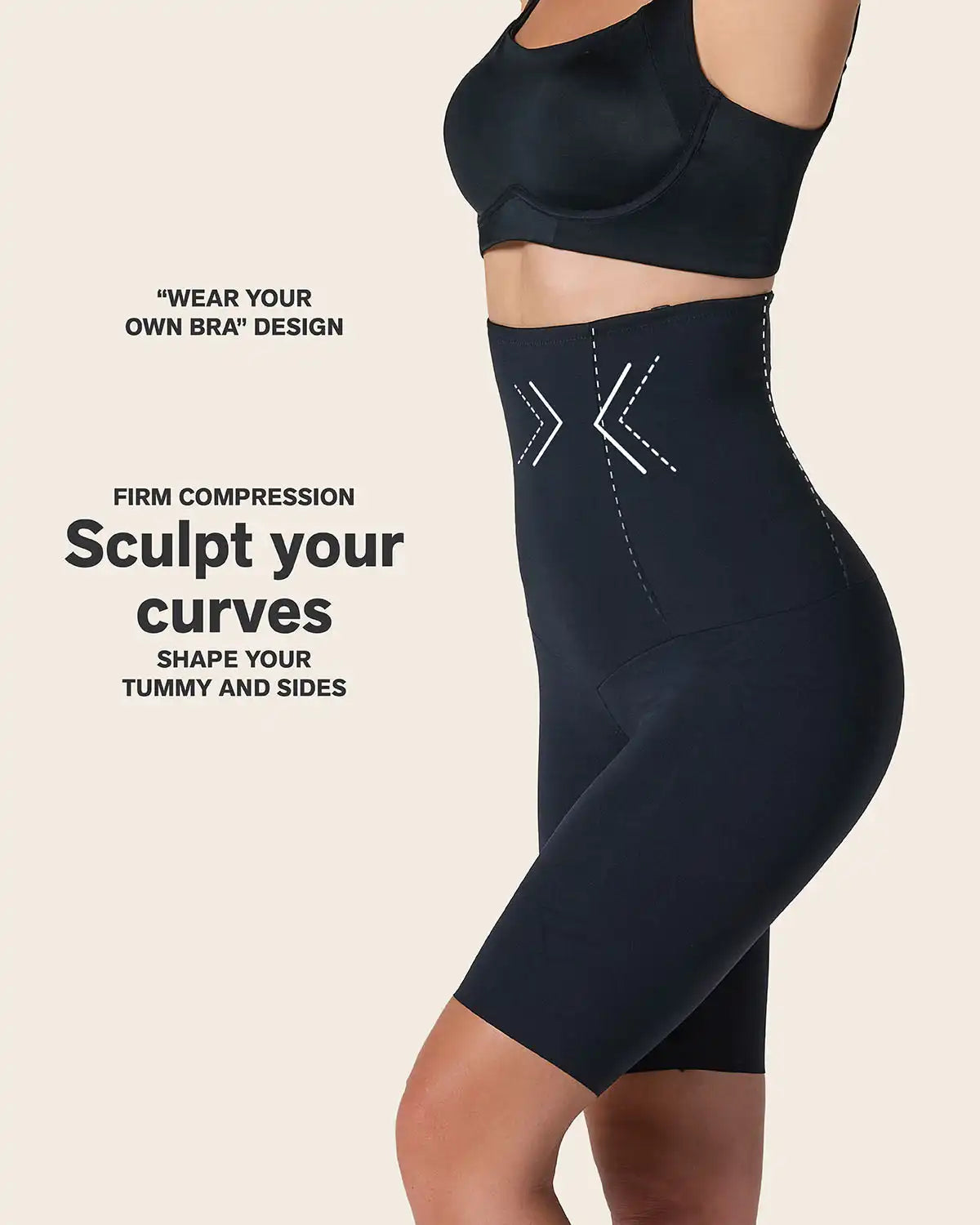 Extra High Waisted Firm Shaper Short
