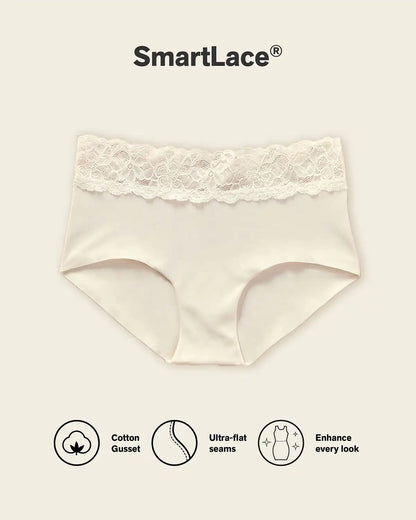 Ultra Light Lace Trim Hipster Panty