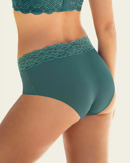 Ultra Light Lace Trim Hipster Panty