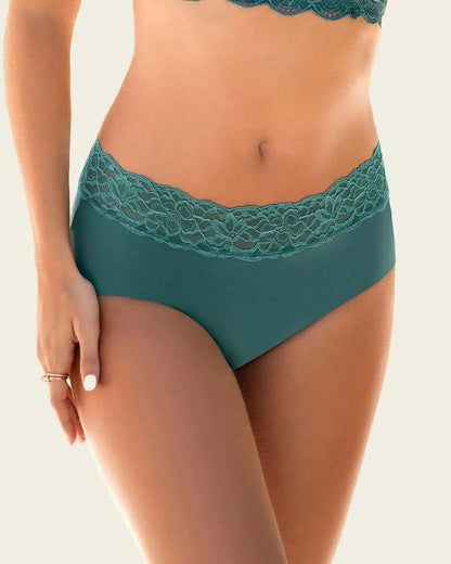 Ultra Light Lace Trim Hipster Panty