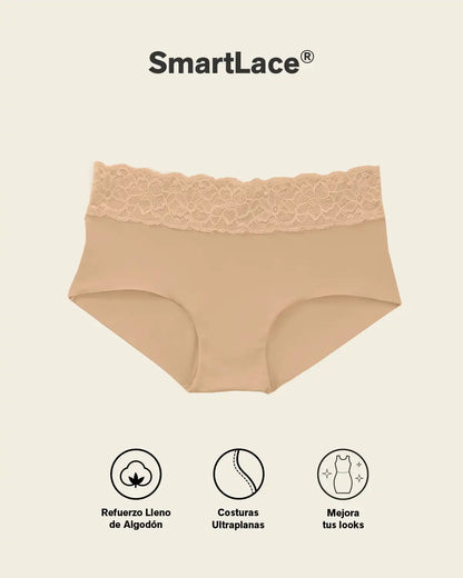 Ultra Light Lace Trim Hipster Panty