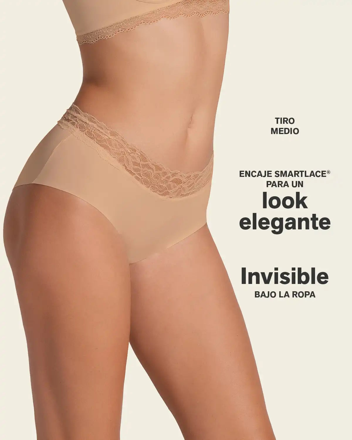 Ultra Light Lace Trim Hipster Panty