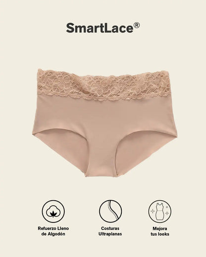 Ultra Light Lace Trim Hipster Panty