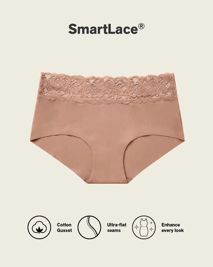 Ultra Light Lace Trim Hipster Panty