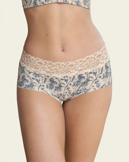 Ultra Light Lace Trim Hipster Panty
