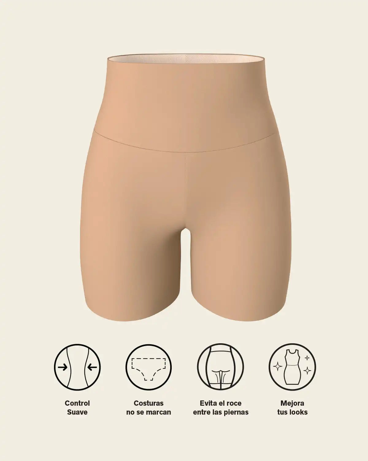 Stay-In-Place Seamless Shapewear Shorts