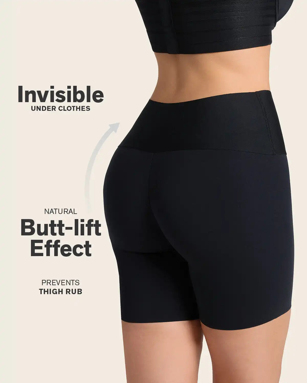 2-Pack Stay-In-Place Seamless Shapewear Shorts