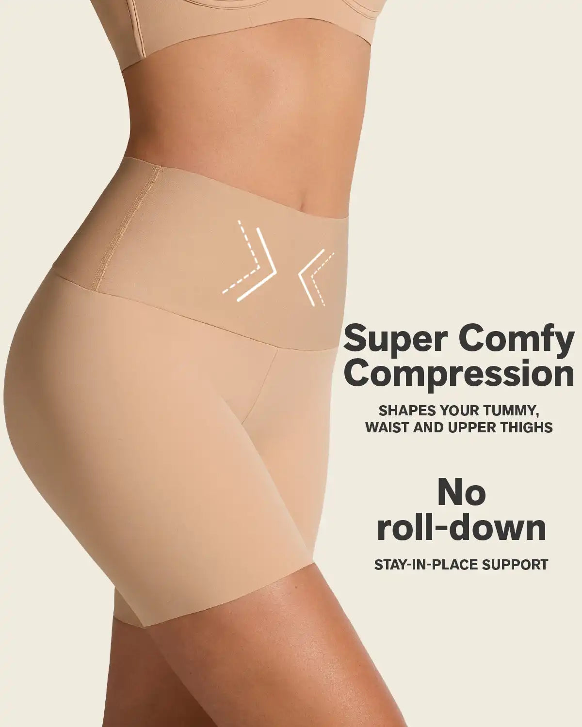 Stay-In-Place Seamless Shapewear Shorts