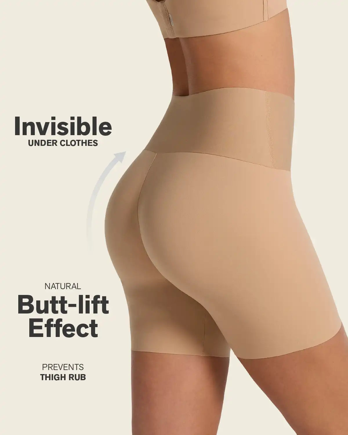 Stay-In-Place Seamless Shapewear Shorts