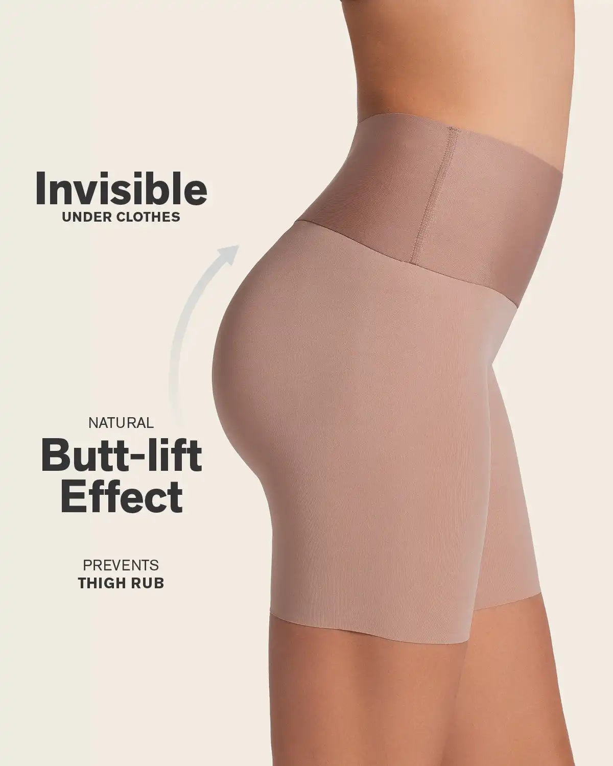 2-Pack Stay-In-Place Seamless Shapewear Shorts