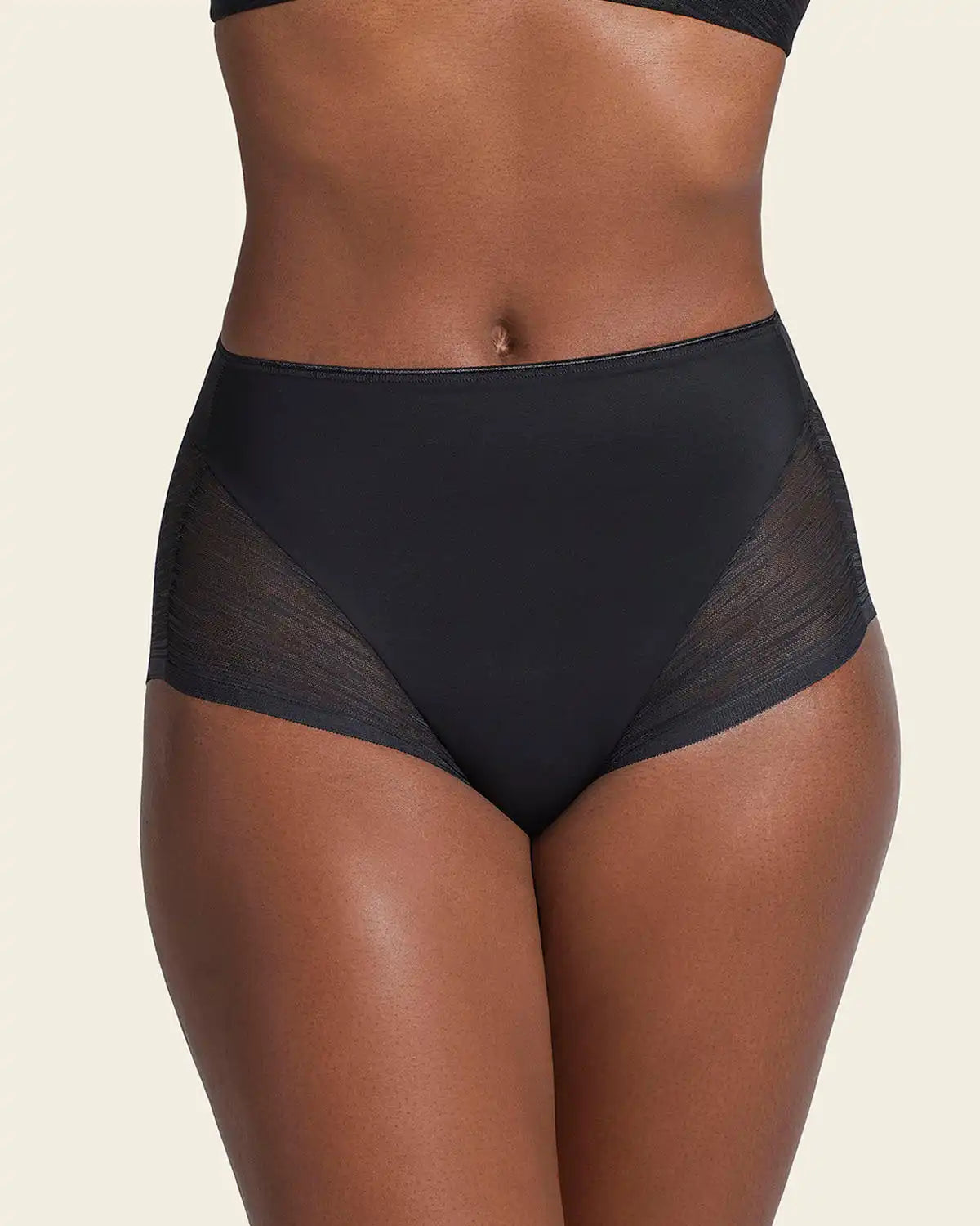 3-Pack High-Waisted Sheer Lace Shaper Panties