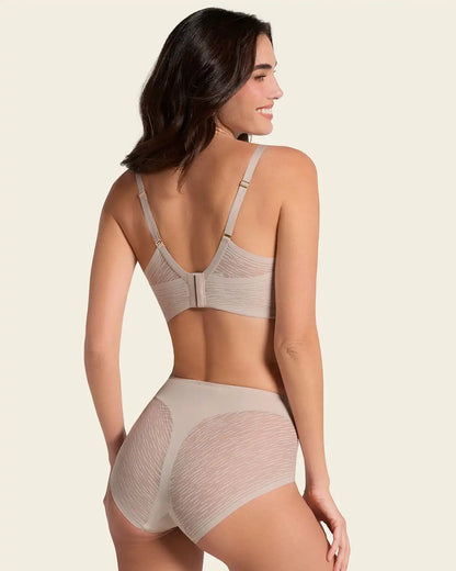 High-Waisted Sheer Lace Shaper Panty