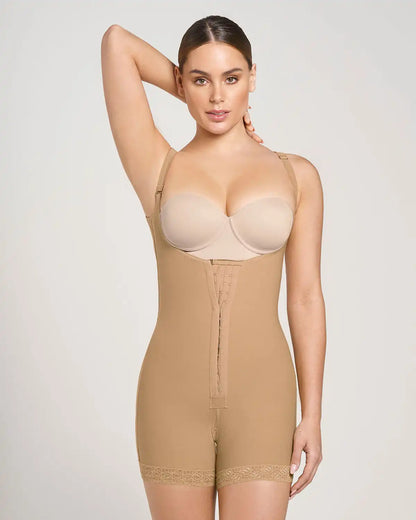 Post-Surgical Short Girdle with Front Hook-And-Eye Closure
