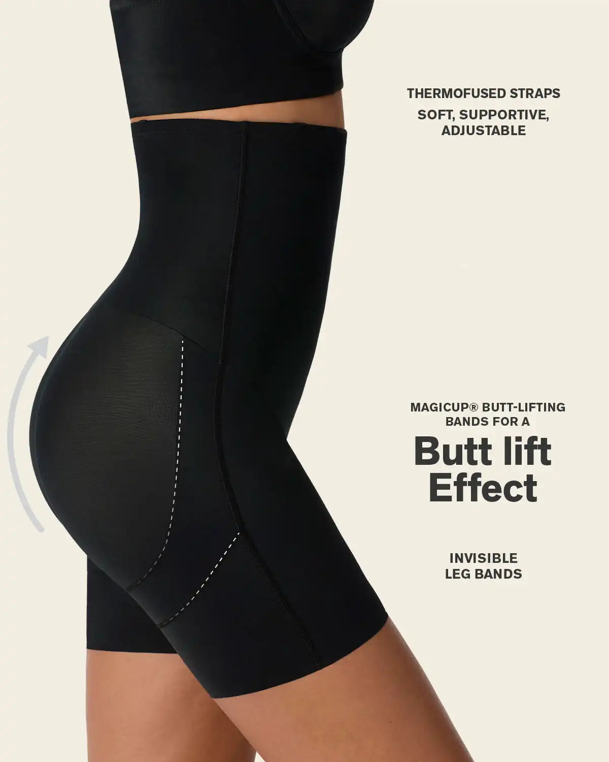 Strapless Sculpting Step-in Body Shaper with Short Bottom