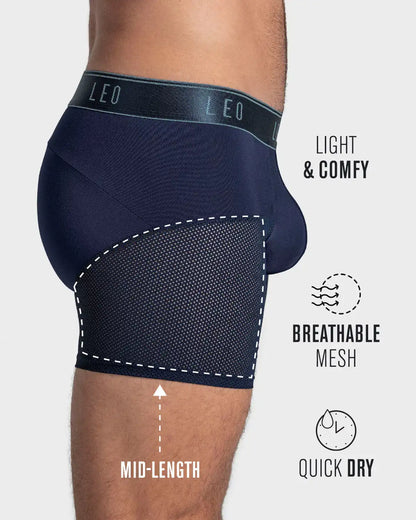 High-Tech Mesh Boxer Brief with Ergonomic Pouch