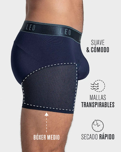 5-Pack High-Tech Mesh Boxer Briefs with Ergonomic Pouches