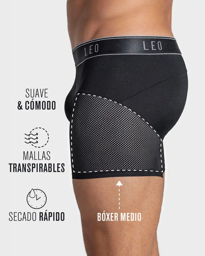 3-Pack High-Tech Mesh Boxer Briefs with Ergonomic Pouch