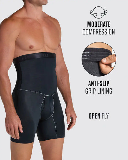 High-Waisted Stomach Shaper Boxer Brief