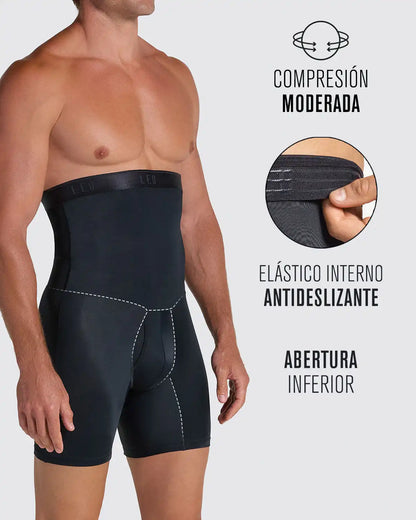 High-Waisted Stomach Shaper Boxer Brief
