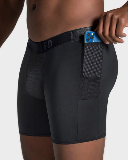 3-Pack Long Athletic Boxer Briefs