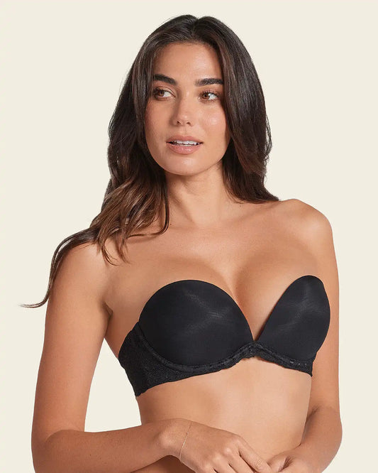 The 3D Bra: Triple Push-Up Plunge Bra