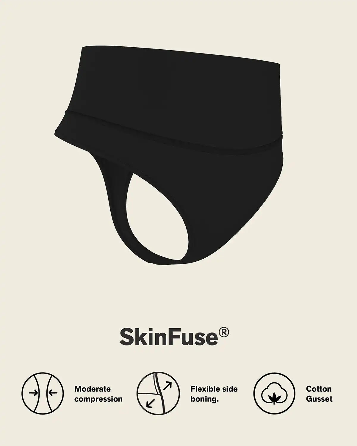 High-Waisted Seamless Moderate Shaper Thong Panty