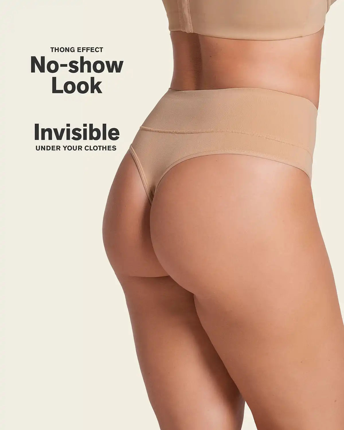 High-Waisted Seamless Moderate Shaper Thong Panty