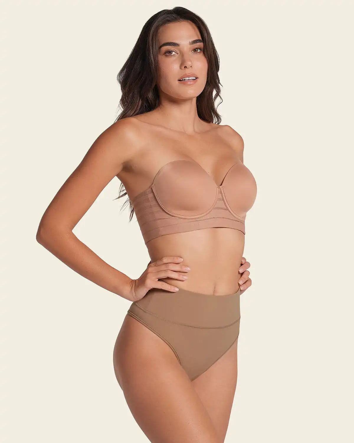 High-Waisted Seamless Moderate Shaper Thong Panty