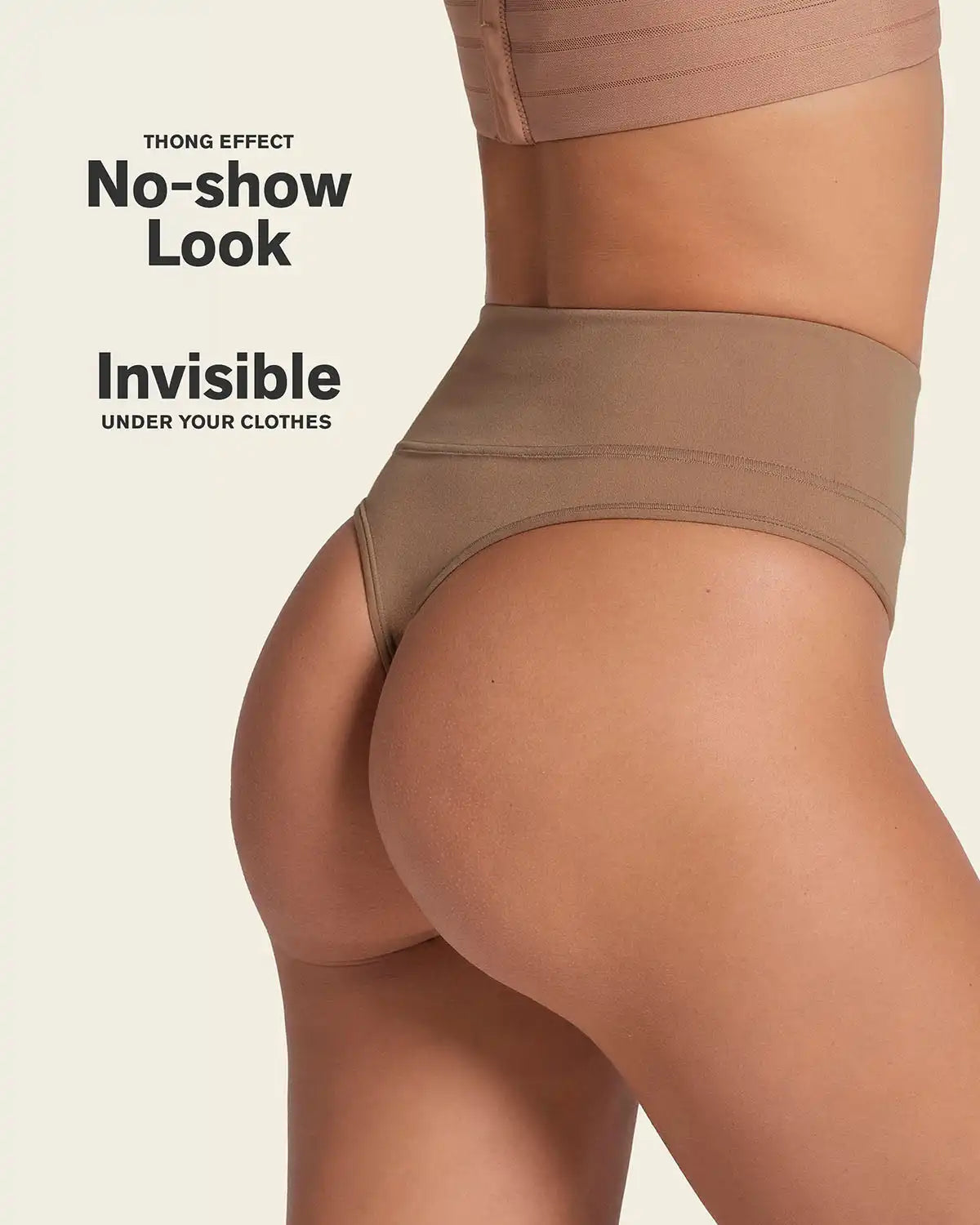 High-Waisted Seamless Moderate Shaper Thong Panty