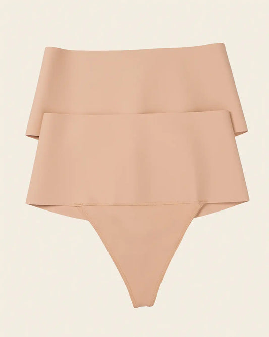 2-Pack FusedContour High-Tech High-Waisted Sculpting Thongs