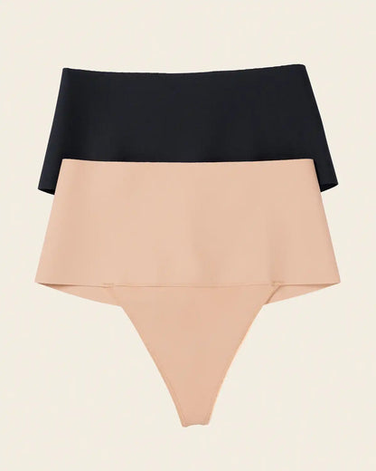 2-Pack FusedContour High-Tech High-Waisted Sculpting Thongs
