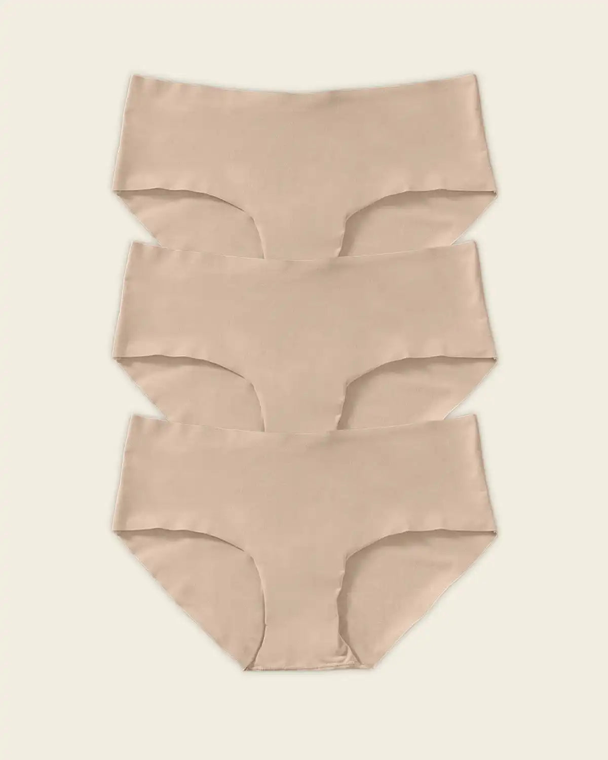 3-Pack No Ride-Up Seamless Hiphugger Panties
