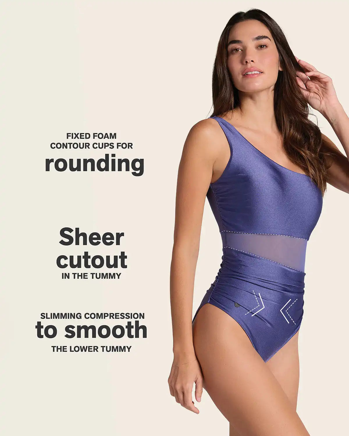 Radiant One-Shoulder One-Piece Shaping Swimsuit