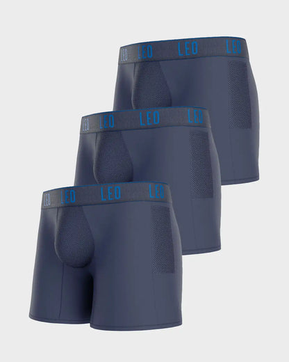3-Pack Long Athletic Boxer Briefs