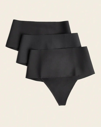 3-Pack High-Tech High-Waisted Sculpting Thongs