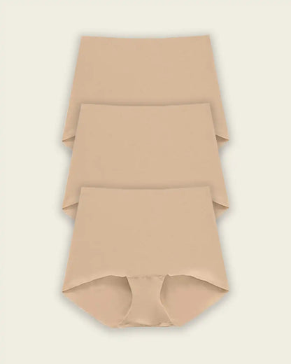 3-Pack Mostly Covered Invisible Microfiber Boyshort Panties