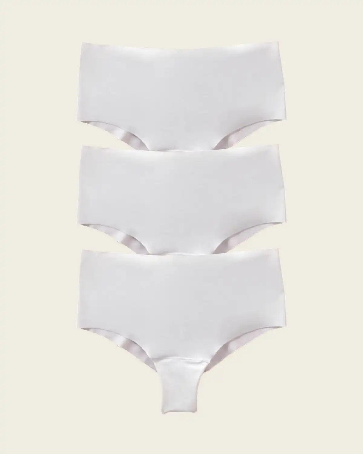 3-Pack Totally Seamless Mid-Rise Microfiber Cheeky Panties