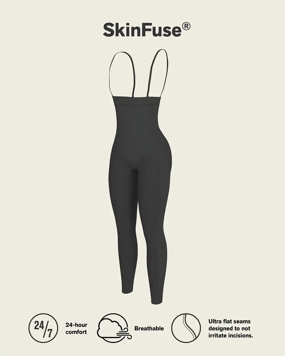 Post-Surgical Ankle Length Bodysuit