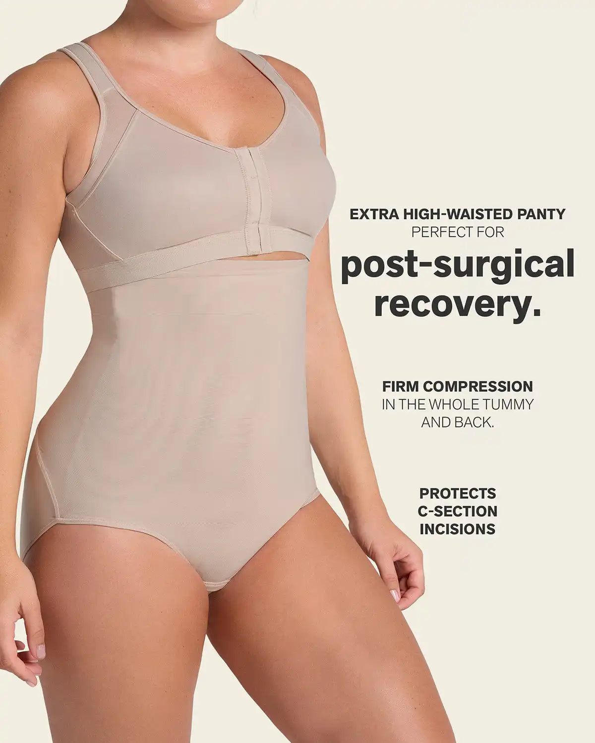 Post-Surgical Velcro Closure Firm Compression Panty